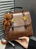 Bolso Exquisito de Estilo Coreano Nuevo y de Moda 2026, Textura Retro de Nicho, Multiusos, Mochila para Estudiantes que Asisten a Clase