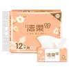 Pañuelos Faciales Jie Rou 72 Paquetes Caja Completa Paquetes Grandes 100 Hojas 3 Capas Sin Perfume Aroma Cien Flores Papel de Pañuelo Facial Económico para el Hogar Caja Completa
