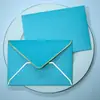 Envelope de Borda Dourada Transfronteiriço Em Estoque Capa para Envelope de Convite em Papel Perolado Fabricação de Capa para Cartão de Membro Sacola Envelope Impressão Personalizada