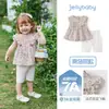 [7A Antibacteriano] Conjunto de Ropa Dulce para Niñas de 2 Piezas Estilo Francés Ropa de Verano para Niños Pequeños 5 Ropa de Verano para Bebés