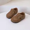 Zapatos Birkenstock Cuadrados de Color Sólido Retro para Niños 2026 Nuevo Estilo Otoño Unisex Estilo Coreano Casual Versátil Suela Suave Zapatos Individuales