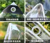 Lona impermeable transparente de PVC, lámina de plástico para protección contra lluvia y agua en balcón y azotea, lona impermeable de PVC translúcido para aislamiento térmico transfronteriza