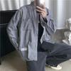 Camisa Retro de Verano Transfronteriza para Hombre Verano Estilo Hong Kong Estudiante Holgada Diseño de Nicho Sentido de la Moda Nueva Camisa Interesante para Hombre