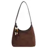 Bolsa Casual Retro para o Trabalho de Grande Capacidade Feminina 2026 Nova Outono Pequena Quadrada de Nicho Elegante de Alto Valor Bolsa de Ombro