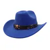 Aliexpress Amazon Wish Sombrero de Ala Ancha para Hombre y Mujer Lana Sombrero de Copa de Una Línea Sombrero de Jazz Sombrero de Vaquero Yzd083