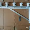 Suporte de Braço Cruzado para Fio de Cabo Isolador de Garrafa de Porcelana Aéreo Externo na Parede em L Suporte Fixo de Energia em 7 Suporte de Tripé