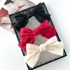 Pinza para el pelo grande de clip de resorte con lazo de satén popular transfronterizo, pasador de color sólido para mujeres, accesorios para el cabello
