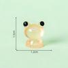 Criativo Fofo Colorido Luminoso Sapo Pequeno Estéreo DIY Decorações Acessórios Micro Paisagem Mini Desktop Pequenos Enfeites