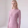 [Sol de Inverno] Conjunto de 340g para Homens e Mulheres Gola Alta Redonda Dupla Face Escovado Antiestático Autoaquecimento Roupa Térmica