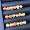 Naranja dorado natural, rojo anaranjado, ágata multicolor, multicolor, color tostado, cuentas sueltas redondas, aproximadamente 6-10 mm, venta al por mayor de joyería