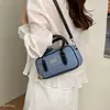 Bowling Nuevo Estilo 2026 Bolso Versátil Verano Versión Coreana Bolso Cruzado de Nicho Bolso Pequeño Bloqueo de Color Bolso de Moda para Viajes Diarios para Mujeres