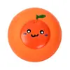 Novo brinquedo de látex para pet em formato de fruta de desenho animado, bolo redondo, um pequeno brinquedo de morder para cachorro que alivia o tédio e faz sons