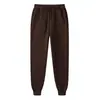 Pantalones de chándal de forro polar para hombre y mujer de 19 colores Leggings de placa ligera Pantalones de chándal Cintura elástica Pantalones de lápiz Pantalones Productos de fábrica al por mayor