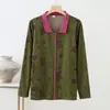 Nueva Colección Otoño/Invierno 2026: Elegante Blusa Estampada de Flores con Mangas Largas para Mujeres de Mediana Edad y Mayores, con Corte Holgado, Diseño Favorecedor y Cuello de Solapa