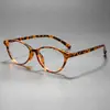 Espejo Ovalado Plano Estilo Coreano Que Hace que la Cara se Vea Más Pequeña, Gafas de Montura Completa Sin Graduación, Ultraligeras y Cómodas, Anti-Luz Azul, Gafas Sin Graduación Antifatiga L28108