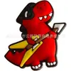 Fivela de Sapato Série Dinossauro PVC Transfronteiriço Quente DIY Acessórios para Sapato Flor de Sapato Plástica Gotejada PVC Removível