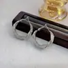 Pendientes de Aro Exagerados Minimalistas y Elegantes Moda Joyería de Lujo Nicho Pendientes Versátiles de Gama Alta para Mujer