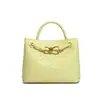 2025 Design de Nicho Sensação de Alto Padrão Grande Capacidade Bolsa de Mão Moda Feminina Versátil Elegante Simples Bolsa Tecida Artesanal