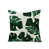 Funda de Almohada Impresa de Poliéster con Hoja Verde de Planta Tropical para el Hogar Más Vendida en Amazon Estilo Escandinavo Funda de Almohada para Sofá