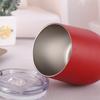 Taza nueva de acero inoxidable de color sólido cáscara de huevo, taza pequeña linda, copa creativa para vino tinto, regalos de empresa, se puede poner logo
