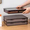 Caixa de armazenamento de documentos para uso doméstico, adequada para guardar escrituras de imóveis, certidões de registro civil, documentos A4 e organizar arquivos e documentos importantes do escritório.