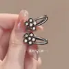 Pinzas para Flequillo de Flores Pequeñas Mini Pinzas de Pato de Strass para Niñas Pinzas de Flequillo de Gama Alta Pasadores Accesorios para el Cabello