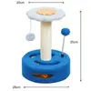Estante de escalada para gatos, juguete pequeño para gatos, tablero rascador para gatos, plataforma de salto para gatos, columna rascadora creativa de sisal con diseño de girasol, suministros para gatos al por mayor