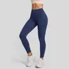 Calça de Fitness Fina Juyitang com Barra Antirrolamento, Cintura Alta, Bumbum Levanta e Sem Linha Frontal, Calça de Yoga