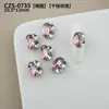 Brilhantes K9 Premium Decorações de Strass para Nail Art Rosa Luxuoso Retangular Ovo de Pombo Coração Assimétrico Strass Acabados Feitos à Mão para Nail Art
