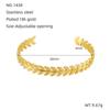 Pulseira em forma de C com textura irregular estilo europeu e americano, design de personalidade exagerado, pulseira de aço titânio com abertura ajustável para mulheres