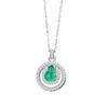 Collar con colgante de calabaza y anillo de plata esterlina S925 para mujer, cadena de clavícula de calcedonia verde, nuevo colgante chino Folu, exquisita joyería de plata combinable.