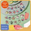 Chapas de Acrílico Personalizadas com Fotos, Furação Sanduíche Dupla Face Fofa de 2cm, Manchas Gradientes, Alta Transparência e Sem Bolhas
