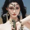 Nuevo Estilo Accesorios para el Cabello con Borlas de Princesa Occidental, Adorno para la Frente Estilo Étnico Bohemio, Decoración para la Frente Estilo Exótico de Niña Luanlan