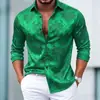 Camisas de manga larga para hombre de estilo casual de negocios europeo y americano con diseños estampados, camisas de alta gama sin planchado, venta al por mayor de fábrica