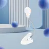 Serie Spaceman Creativa Mini Lámpara de Mesa Pequeña Luz Cálida con Clip Dormitorio Protección Ocular Lámpara de Aprendizaje Lectura Luz de Noche de Cabecera