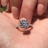 Anillo Clásico Popular de Plata S925 Ocho Corazones Ocho Flechas Circonita Anillo Conmemorativo de Boda Simple de Moda