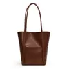 Bolsa Balde Nova de Comércio Exterior Feminina Grande Capacidade Retro Simples Casual Bolsa de Ombro Moda Popular de Mão Bolsa Mãe e Filho