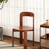 Silla de Comedor Dopamina de Madera Maciza Apartamento Pequeño Silla con Respaldo Rey de Color Silla de Celebridad de Internet Simple de Gama Alta para Cafetería