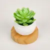 Venda Quente na Amazon Vaso de Plástico Simulação de Vaso de Planta Suculenta Combinação Criativa Pequeno Fresco Desktop Escritório Plantas Verdes