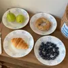 Plato de Estrella de Mar Plato de Cerámica Ins Alto Valor Estético Plato de Cena Plato para Pastel Postre Fruta Plato para Pasta Plato para Comida Occidental Plato Redondo Plato de Plato
