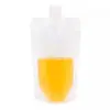 Saco com Bico Transparente Fosco Descartável, Resistente a Altas Temperaturas para Leite de Soja, Chá de Leite, Bebidas de Suco, Embalagem para Levar Líquido de Medicina Tradicional Chinesa, Saco para Sopa