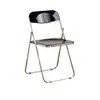 Silla de comedor transparente minimalista de aleación de hierro metálico para vivienda de alquiler, fotografía, dormitorio, hogar estilo ins, silla estilo industrial