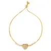 Comercio Exterior Transfronterizo Cobre Circonita Amor Pulsera de Moda con Cuentas y Diamantes Accesorios Regalo del Día de la Madre Cumpleaños para Mamá