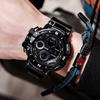 Reloj electrónico deportivo de moda con esfera grande y doble pantalla para estudiantes y adultos, de comercio exterior, clásico, falso, de tres esferas