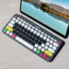 Película de teclado aplicable Logitech K380 cóncava-convexa inalámbrica Bluetooth cubierta protectora contra el polvo para teclado de escritorio