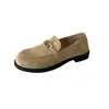 Sapatos Mocassins Pretos de Design de Nicho para Mulheres 2026 Nova Primavera Versáteis com Saias Salto Baixo Mary Janes Sapatos Pequenos de Couro