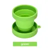 Taza de Agua Plegable de Silicona de 150 ml para Viajes al Aire Libre, Taza Telescópica Portátil Anticaídas, Regalo Promocional, Taza Portátil para Lavar