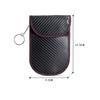 Bolsa de bloqueio de sinal de chave de carro bolsa anti-roubo de chave bolsa de chave de blindagem eletromagnética RFID anti-Desmagnetização de cartão de crédito