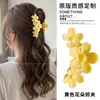 Novo Estilo de Presilha de Cabelo 2026 com Toque de Luxo, Piranha Floral Simples, Presilha de Garra Grande de Acrílico para Cabelos Grossos
