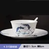 Conjunto de Louça de Porcelana Óssea Jingdezhen Peças Soltas DIY com Tigelas, Pratos, Colheres e Travessas de Porcelana Azul e Branca como Presente de Inauguração